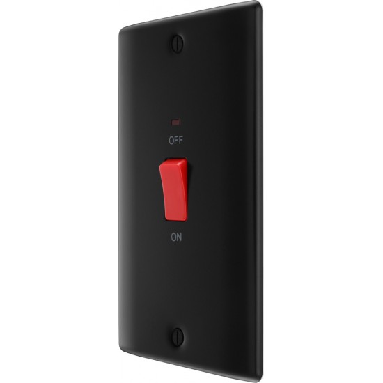 BG Nexus Matt Black 45A DP Switch/Neon 2G
