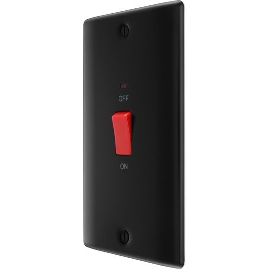 BG Nexus Matt Black 45A DP Switch/Neon 2G
