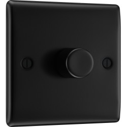 BG Nexus Matt Black 1G Dimmer Switch P/P 400w