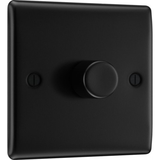 BG Nexus Matt Black 1G Dimmer Switch P/P 400w