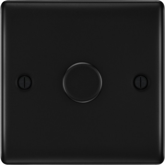 BG Nexus Matt Black 1G Dimmer Switch P/P 400w