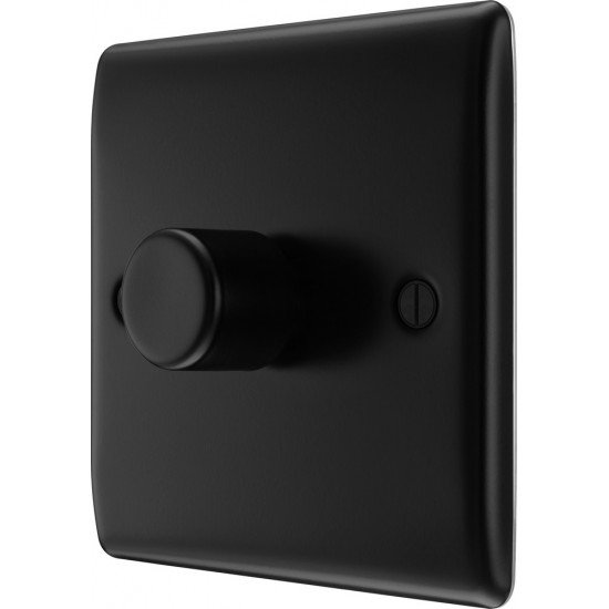 BG Nexus Matt Black 1G Dimmer Switch P/P 400w