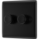 BG Nexus Matt Black 2G Dimmer Switch P/P 400w