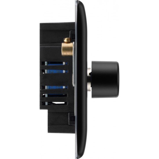 BG Nexus Matt Black 4G Dimmer Switch P/P 400w