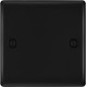 BG Nexus Matt Black 1 Gang Blank