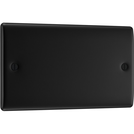 BG Nexus Matt Black 2 Gang Blank