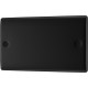BG Nexus Matt Black 2 Gang Blank