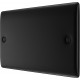 BG Nexus Matt Black 2 Gang Blank