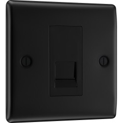 BG Nexus Matt Black Master Telephone Socket