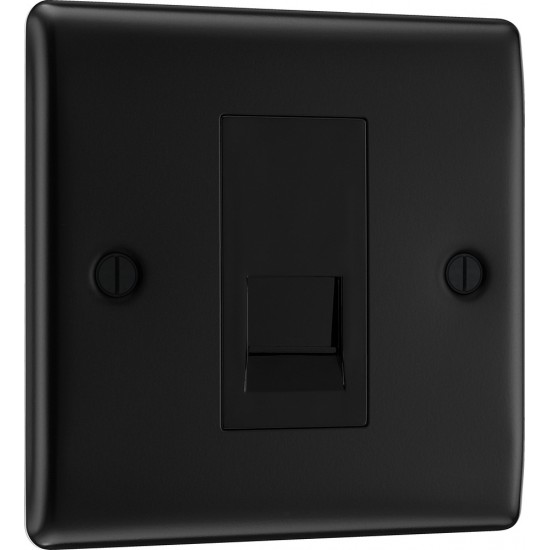 BG Nexus Matt Black Master Telephone Socket