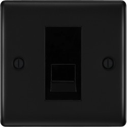 BG Nexus Matt Black Master Telephone Socket