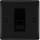 BG Nexus Matt Black Master Telephone Socket BG Nexus Matt Black Master Telephone Socket