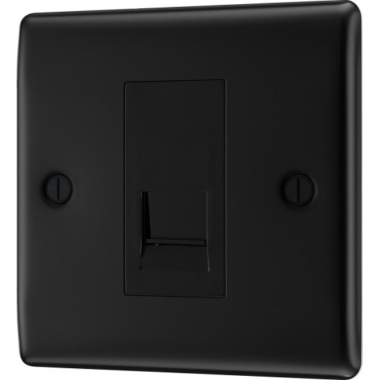 BG Nexus Matt Black Master Telephone Socket BG Nexus Matt Black Master Telephone Socket