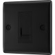 BG Nexus Matt Black Slave Telephone Socket