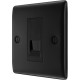 BG Nexus Matt Black Slave Telephone Socket