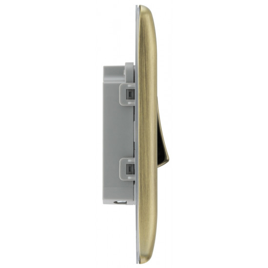 BG Nexus Antique Brass 1 Gang 2 Way Switch BG Nexus Antique Brass 1 Gang 2 Way Switch