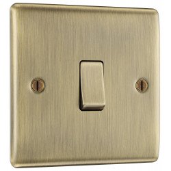 BG Nexus Antique Brass 1 Gang 2 Way Switch