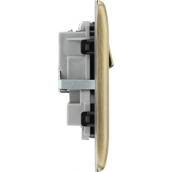 BG Nexus Antique Brass 2G Switched Socket BG Nexus Antique Brass 2G Switched Socket