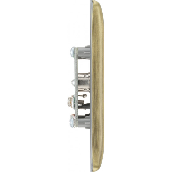 BG Nexus Antique Brass 1 Gang Co-Axial Socket BG Nexus Antique Brass 1 Gang Co-Axial Socket