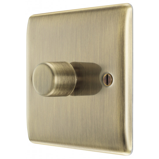 BG Nexus Antique Brass 1 Gang 2 Way Dimmer