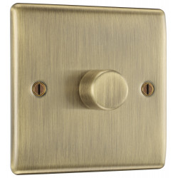 BG Nexus Antique Brass 1 Gang 2 Way Dimmer