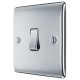 BG Nexus Polished Chrome 1 Gang 2 Way Switch