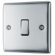 BG Nexus Polished Chrome 1 Gang 2 Way Switch