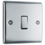 BG Nexus Polished Chrome 1 Gang 2 Way Switch