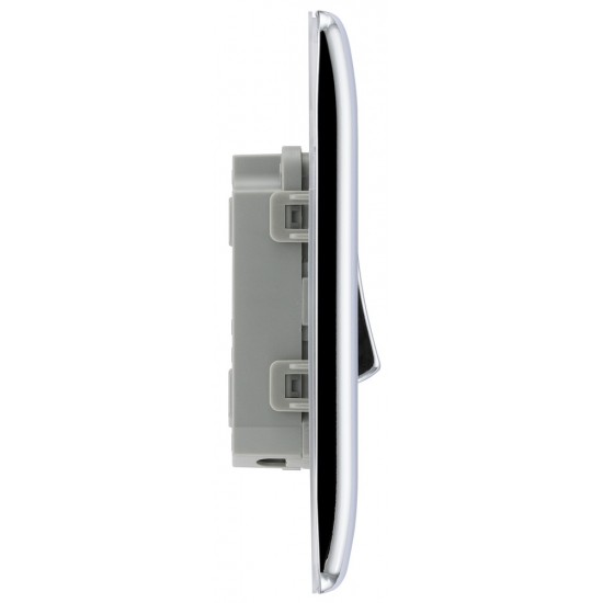 BG Nexus Polished Chrome 1 Gang 2 Way Switch BG Nexus Polished Chrome 1 Gang 2 Way Switch