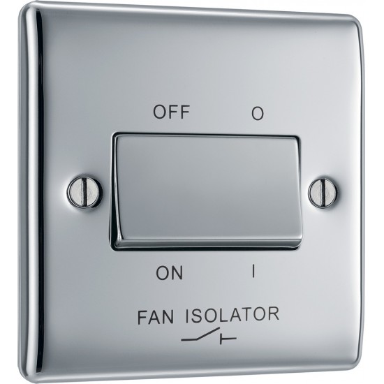 BG Nexus Polished Chrome Fan Isolator Switch