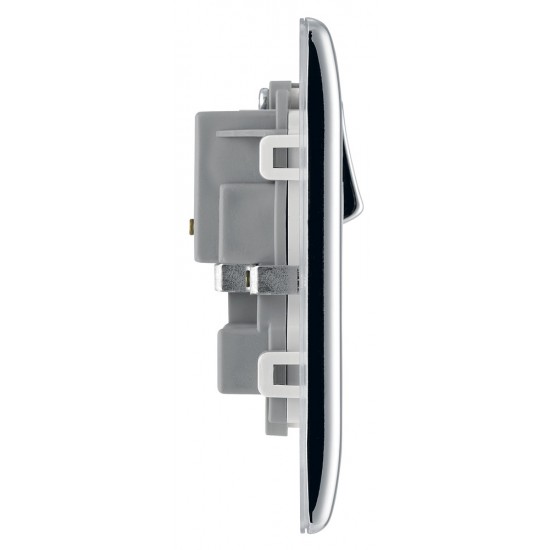 BG Nexus Polished Chrome 2G Switched Socket BG Nexus Polished Chrome 2G Switched Socket