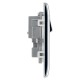 BG Nexus Polished Chrome 2G Switched Socket BG Nexus Polished Chrome 2G Switched Socket