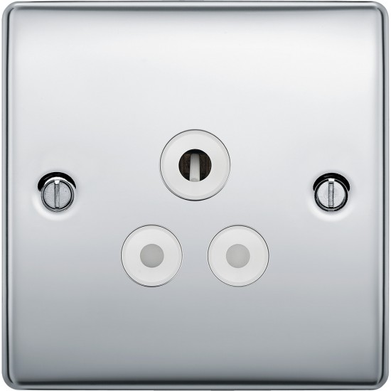 BG Nexus Polished Chrome 5amp Socket-White