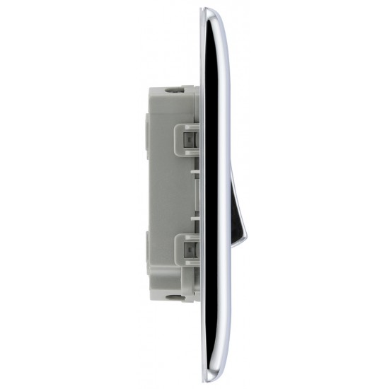 BG Nexus Polished Chrome 2 Gang 2 Way Switch BG Nexus Polished Chrome 2 Gang 2 Way Switch