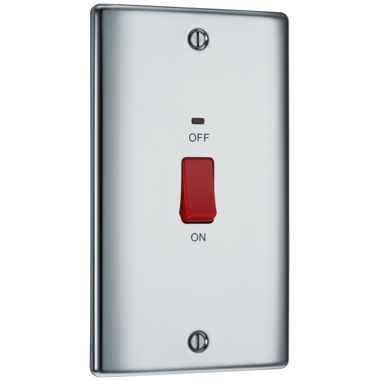 BG Nexus Polished Chrome 45A DP Switch/Neon 2G (Large) BG Nexus Polished Chrome 45A DP Switch/Neon 2G (Large)