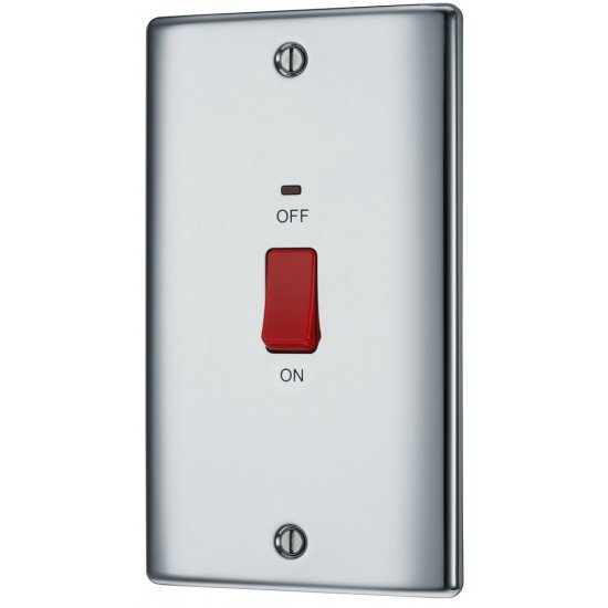 BG Nexus Polished Chrome 45A DP Switch/Neon 2G (Large)