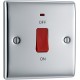 BG Nexus Polished Chrome 45A DP Switch/Neon 1G (Small) BG Nexus Polished Chrome 45A DP Switch/Neon 1G (Small)