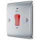 BG Nexus Polished Chrome 45A DP Switch/Neon 1G (Small)