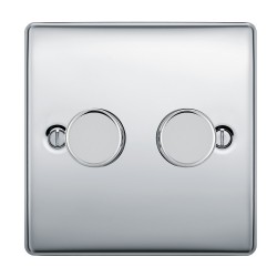 BG Nexus Polished Chrome 2G Dimmer Switch P/P 400w