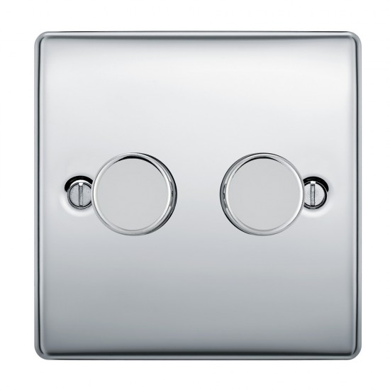 BG Nexus Polished Chrome 2G Dimmer Switch P/P 400w