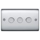 BG Nexus Polished Chrome 3G Dimmer Switch P/P 400w