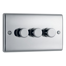 BG Nexus Polished Chrome 3G Dimmer Switch P/P 400w