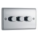 BG Nexus Polished Chrome 3G Dimmer Switch P/P 400w