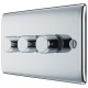 BG Nexus Polished Chrome 3G Dimmer Switch P/P 400w