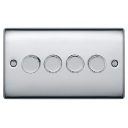 BG Nexus Polished Chrome 4G Dimmer Switch P/P 400w