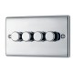 BG Nexus Polished Chrome 4G Dimmer Switch P/P 400w