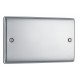 BG Nexus Polished Chrome 2 Gang Blank BG Nexus Polished Chrome 2 Gang Blank