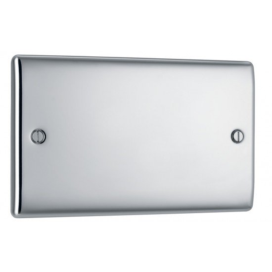 BG Nexus Polished Chrome 2 Gang Blank BG Nexus Polished Chrome 2 Gang Blank