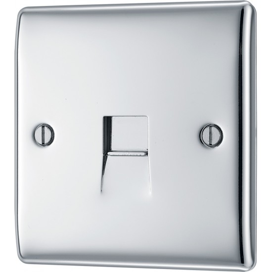 BG Nexus Polished Chrome Master Telephone Socket