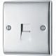 BG Nexus Polished Chrome Master Telephone Socket